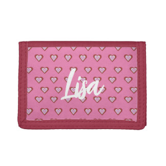 Hearts Trifold Wallet