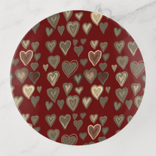 hearts trinket tray