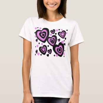 Hearts Tshirt by ggbythebay at Zazzle