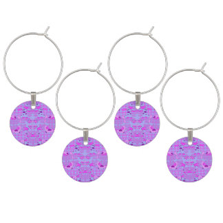 Hearts Tulips Wine Charm