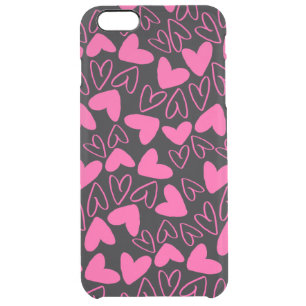 Hearts Clear iPhone 6 Plus Case