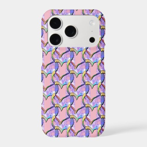 Hearts Upon Hearts Psychedelic Pattern iPhone Case