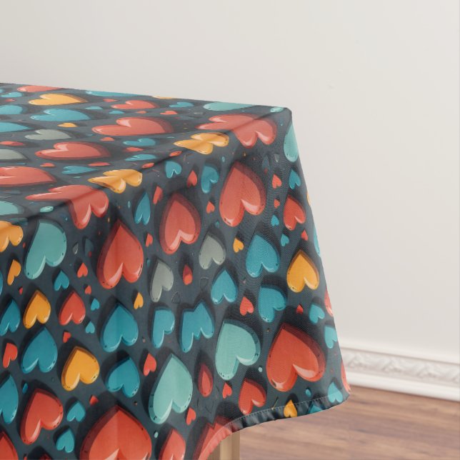 Hearts Valentine Art  Tablecloth (In Situ)
