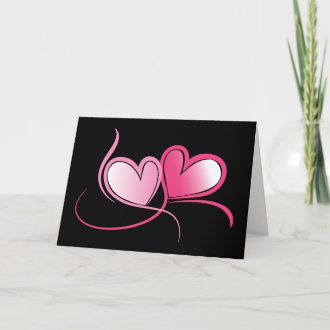 Hearts Valentine Card (Front)