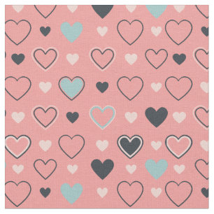 Hearts Valentine Pattern Fabric