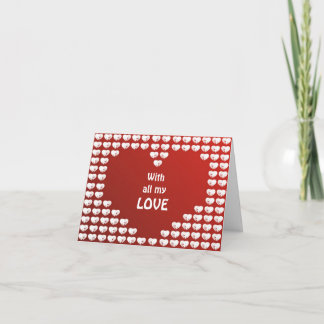 Hearts Valentine's Day Card