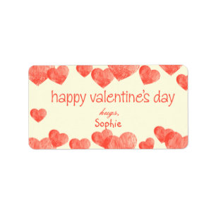 Hearts - Valentine's Day Gift Tgs Label
