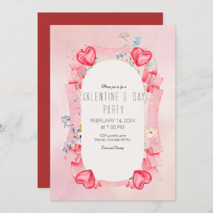 Hearts Valentine's Day Invitation