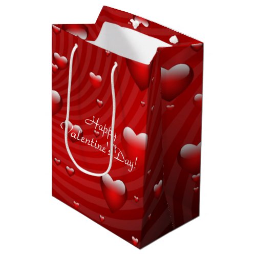 hearts Valentines Day Medium Gift Bag