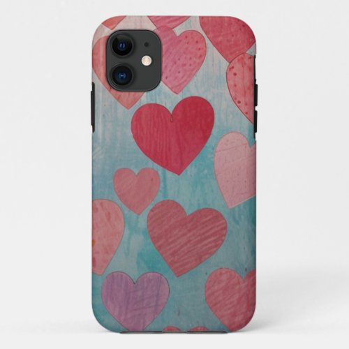 hearts wallpaper iPhone 11 case