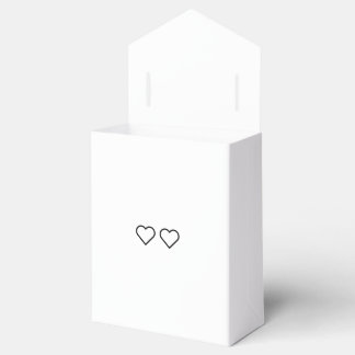 Hearts wedding favor box