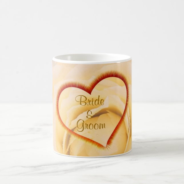 Hearts Wedding Favor Mug (Center)