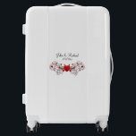 Hearts Wedding Luggage<br><div class="desc">Pretty memento for your wedding party includes names and date</div>