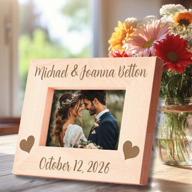 Hearts Wedding Newlywed Anniversary  Engraved Frames (Creator Uploaded)