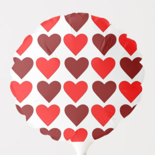 Hearts Wedding Valentines Day Red Balloon