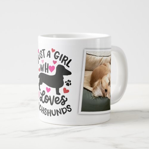 Hearts Weiner Dog Dachshund Dog Photo Coffee Mug