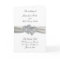 Hearts White Wedding Program Card