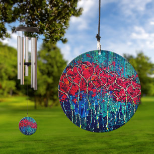 Hearts Wind Chime