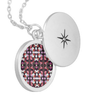 HEARTS WITH LOVE SILVER PLATED NECKLACE