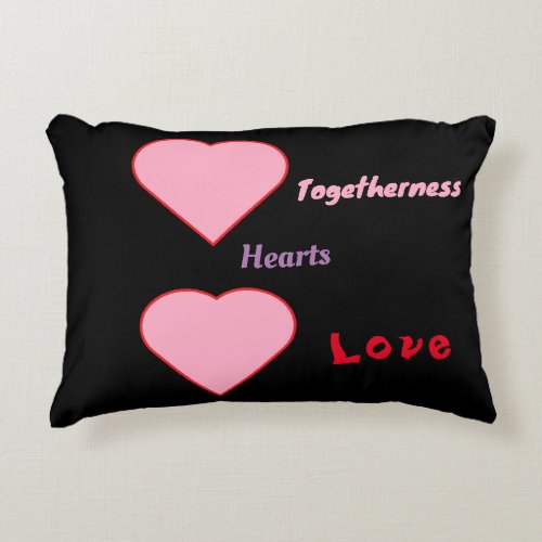 Hearts with Words Pillow