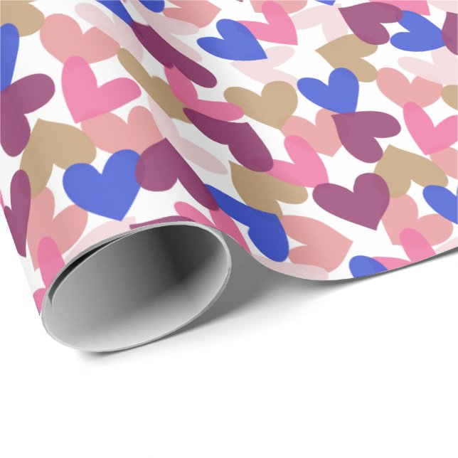 Hearts Wrapping Paper (Roll Corner)