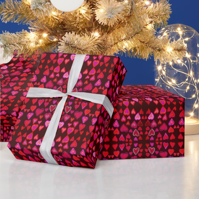 Hearts Wrapping Paper (Holidays)