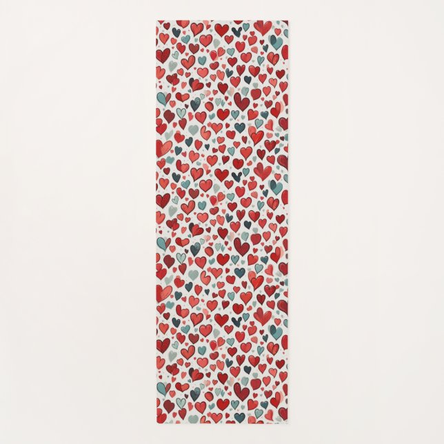 Hearts Yoga Mat (Front)