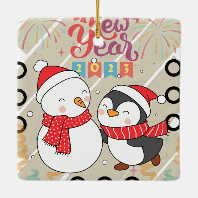 HEARTSTOPPER NEW YEAR CERAMIC ORNAMENT (Back)