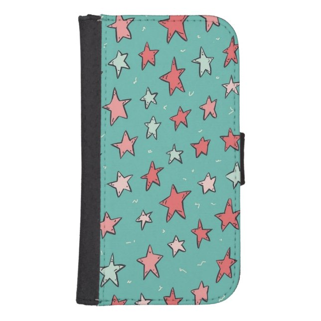 Heartstopper nick nelson stars phone blue samsung galaxy wallet case (Front)