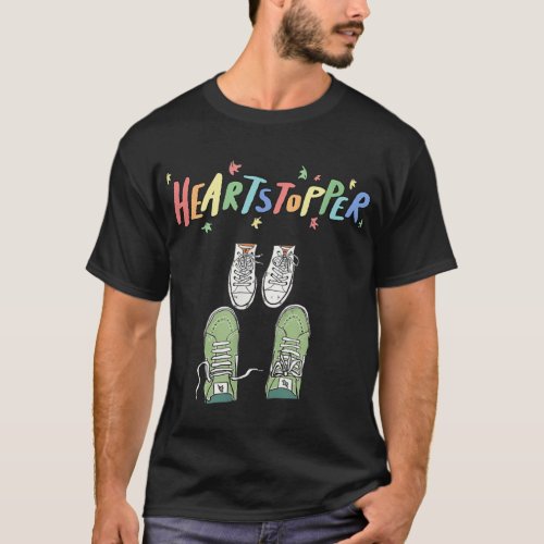 Heartstoppers Leaves Cute Shoes Heartstopper Love  T_Shirt