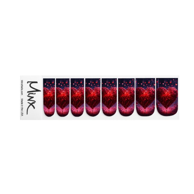 "Heartstorm of Love - Romantic Nail Art Decal Desi (Left Hand)