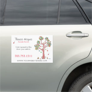Heartstrings Caregiver Business Car Magnet