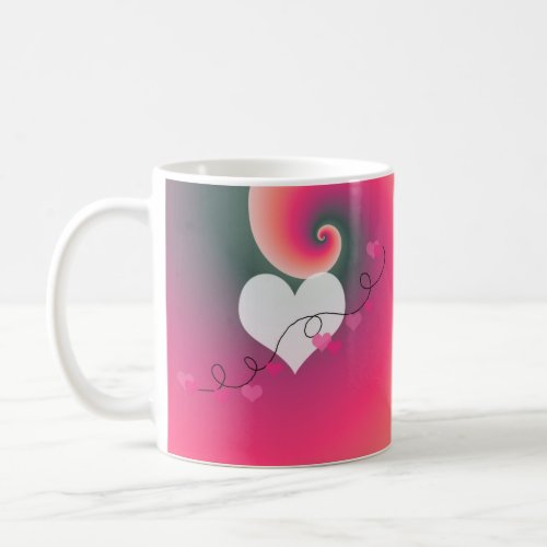 Heartstrings Romantic Design Coffee Mug