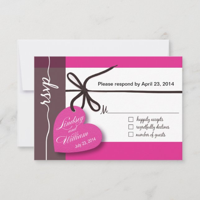 Heartstrings RSVP 1 Response fuschia (Front)