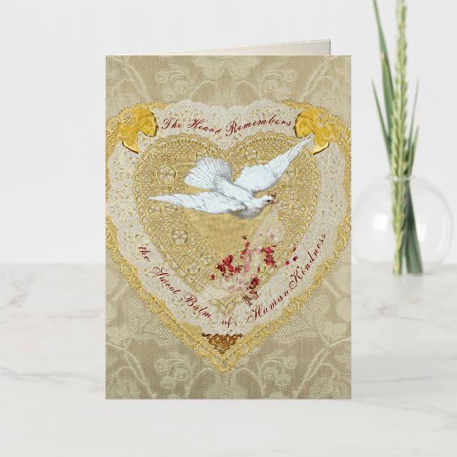 Heartstrings Victorian Foil Greeting Card (Front)