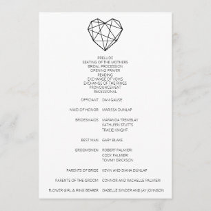 Heartstrings Wedding Program