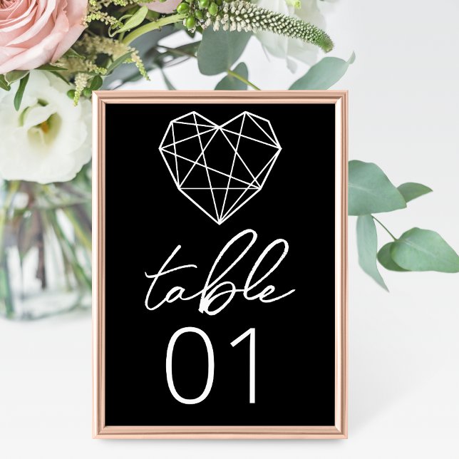 Heartstrings Wedding Table Number (Creator Uploaded)