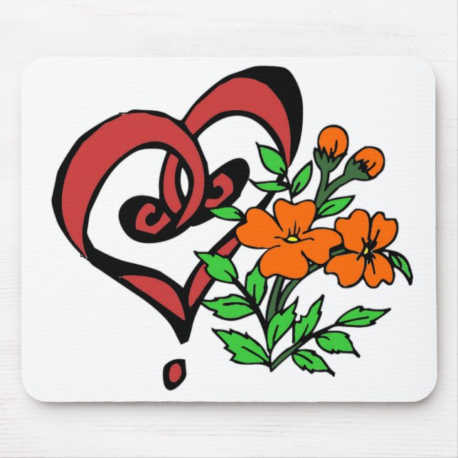 Heartsy Fartsy Mouse Pad (Front)