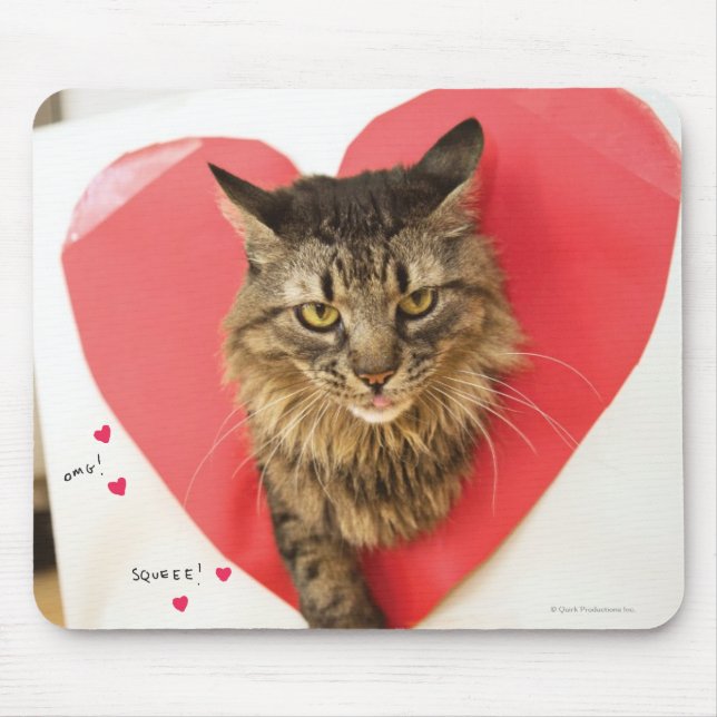 Heartthrob Cat Mouse Pad (Front)