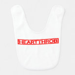 Heartthrob Stamp Baby Bib