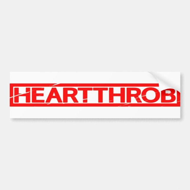 Heartthrob Stamp Bumper Sticker (Front)