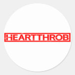 Heartthrob Stamp Classic Round Sticker