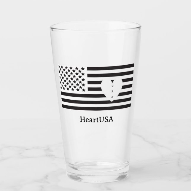 HeartUSA Large drinking glass (Front)