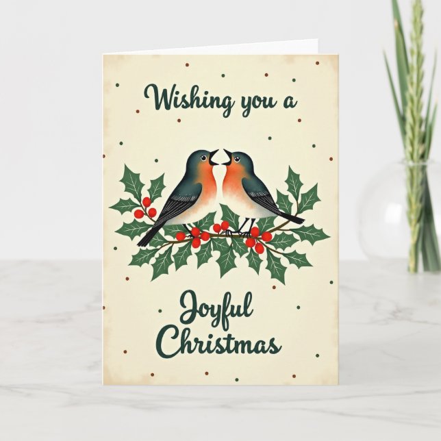 Heartwarming Bird Card (Front)