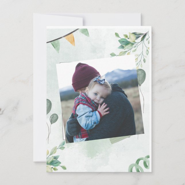 Heartwarming Father-Child Moment Thank You Card (Front)