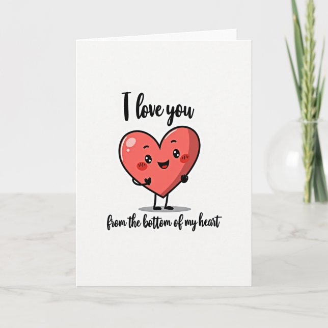Heartwarming I Love You Card (Front)