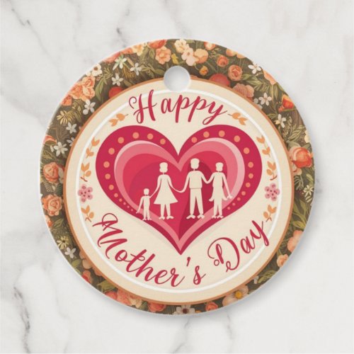 Heartwarming Mothers Day Favor Tags