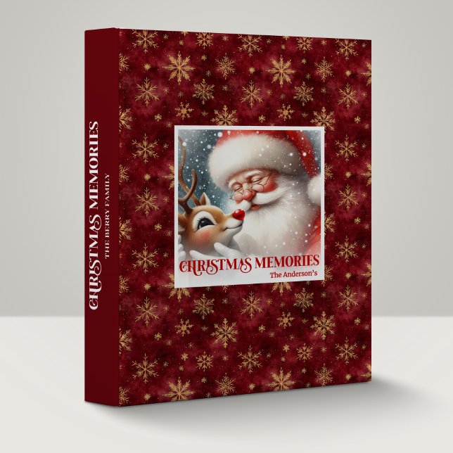 Heartwarming Santa Rudolph Xmas Memory Ring File 3 Ring Binder (Heartwarming Santa Rudolph Xmas Memory Ring File)