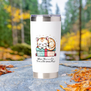  Heartwarming Sleeping Kitten - Cat Lover Gift Insulated Tumbler