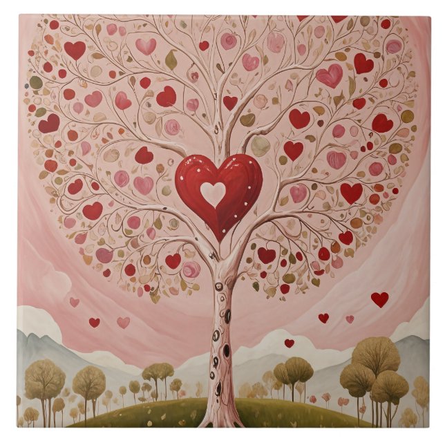 Heartwood Ceramic Tile (Front)